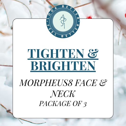 Tighten & Brighten | Series of 3 Morpheus8 Face & Neck Package | January Special